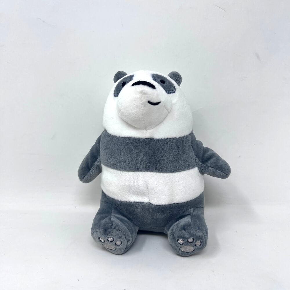 We Bare Bears Panda Cartoon Network Plush Doll Stuffed Gray Mini Squish CN
